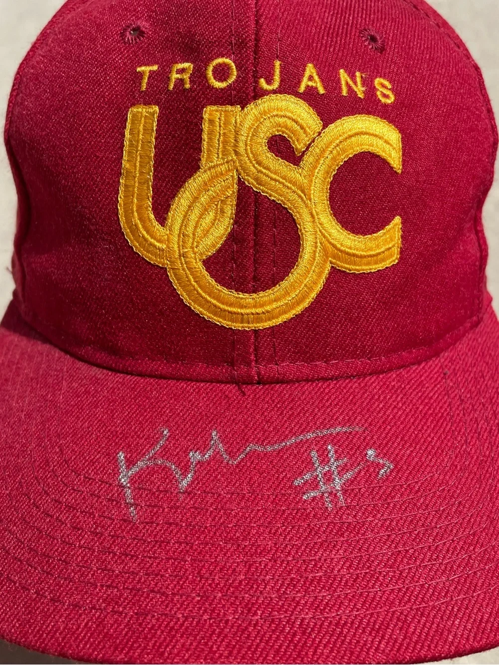 Vtg 80’s USC Keyshawn Johnson Signed Official NCAA College Snapback Hat JSA Cert